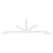 Ekena Millwork Vanguard Architectural Grade PVC Gable Bracket, 108"W x 31 1/2"H x 4"D x 4"F, 7/12 Pitch GBP108X32X0404VAN00 - alternate 3